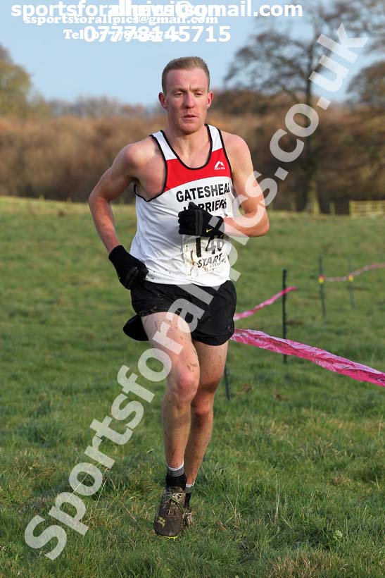 Senior mens cross country, 2019 North Eastern Cross Country Champs., Alnwick, Northumberland.  Photo: David T. Hewitson/Sports for All Pics